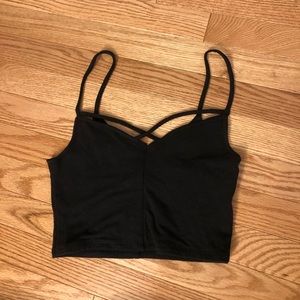 Hollister criss cross crop top